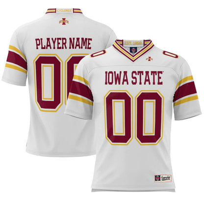 Custom I.State Cyclones ProSphere NIL Pick-A-Player Football Jersey White American Stitched College Jerseys