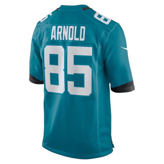 J.Jaguars #85 Dan Arnold Teal Game Jersey Stitched American Football Jerseys