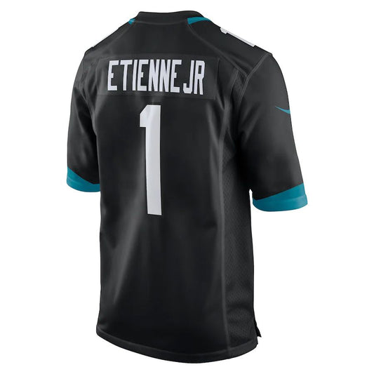 J.Jaguars #1 Travis Etienne Black Game Jersey Stitched American Football Jerseys