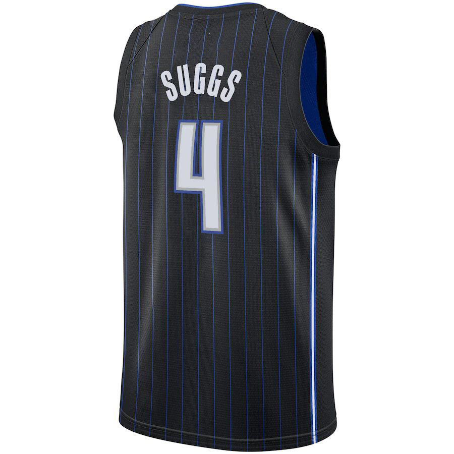 O.Magic #4 Jalen Suggs 2021 Draft First Round Pick Swingman Jersey Icon Edition  Black Stitched American Basketball Jersey