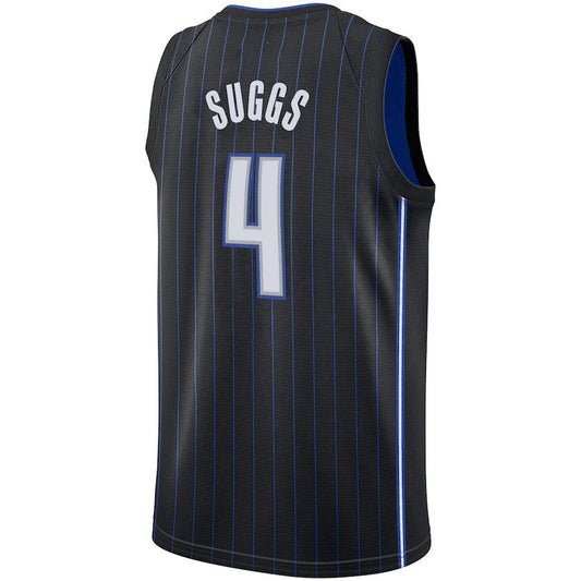 O.Magic #4 Jalen Suggs 2021 Draft First Round Pick Swingman Jersey Icon Edition  Black Stitched American Basketball Jersey