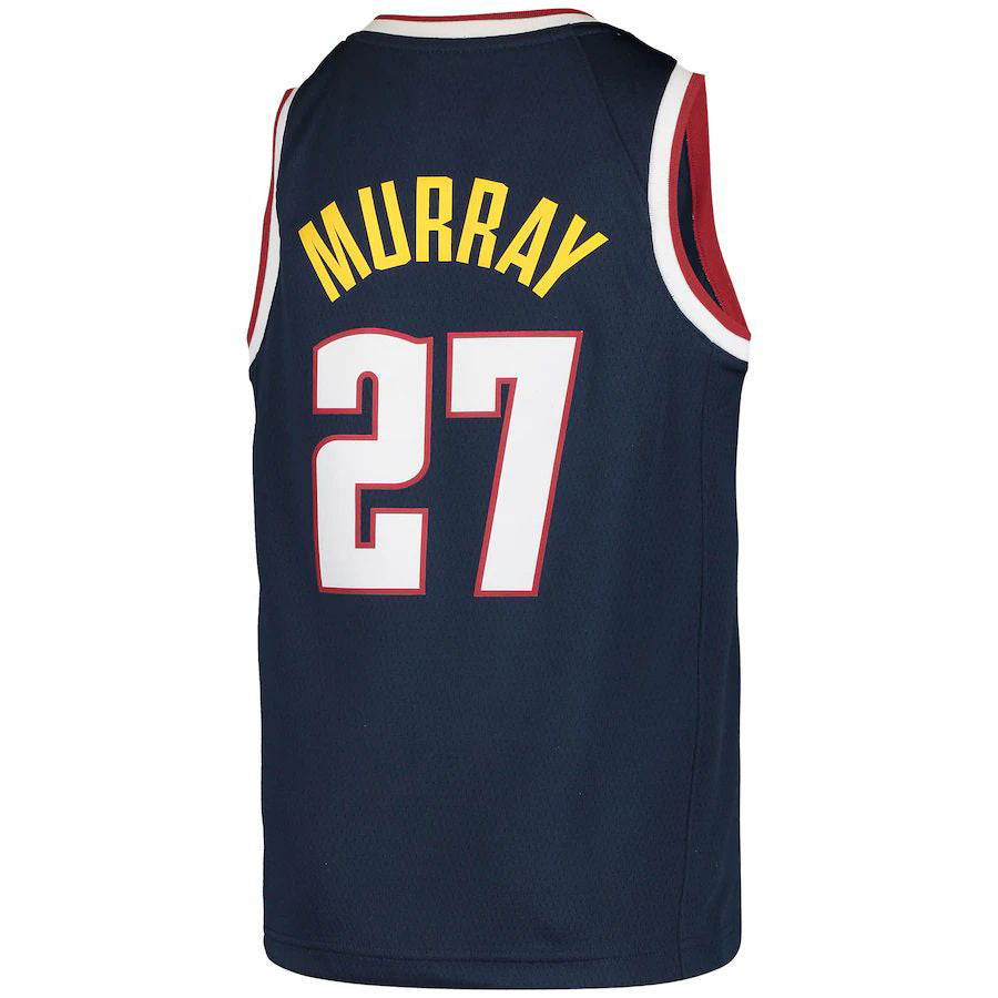 D.Nuggets #27 Jamal Murray 2020-21 Swingman Jersey Icon Edition Navy Stitched American Basketball Jersey