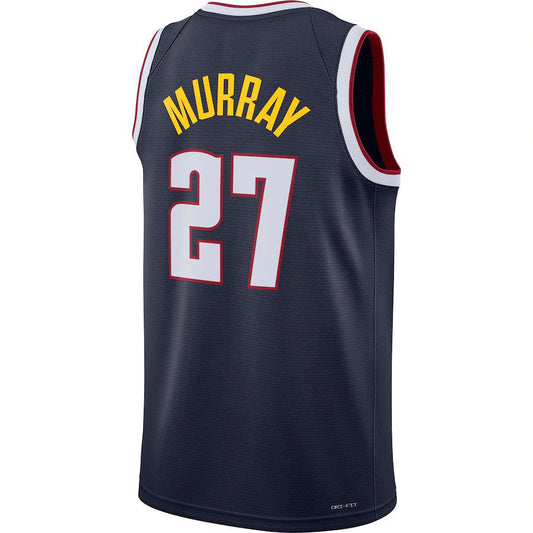 D.Nuggets #27 Jamal Murray 2021-22 Diamond Swingman Jersey Icon Edition Navy Stitched American Basketball Jersey