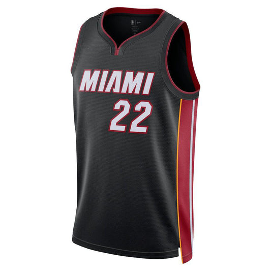 M.Heat #22 Jimmy Butler Unisex 2022-23 Swingman Jersey Icon Edition Black Stitched American Basketball Jersey