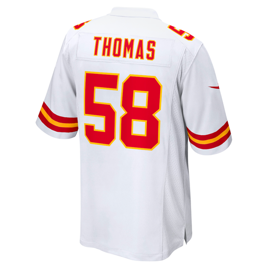 KC.Chiefs #58 Derrick Thomas  White Retired Player Game Jersey Stitched American Football Jerseys