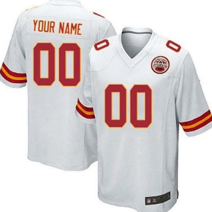 Custom KC.Chiefs White Limited Jersey American Stitched Jersey Football Jerseys