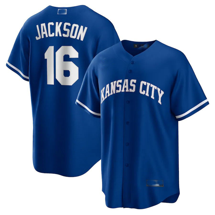 Kansas City Royals #16 Bo Jackson Royal Alternate Cooperstown Collection Replica Player Jersey Baseball Jerseys