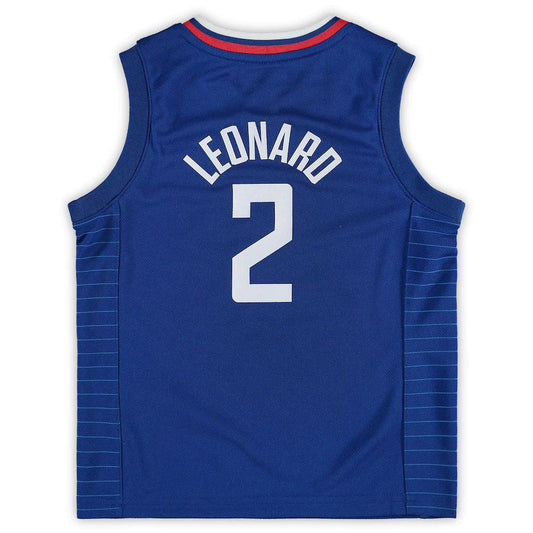 LA.Clippers #2 Kawhi Leonard Preschool 2019-20 Player Jersey Icon Edition Royal Stitched American Basketball Jersey