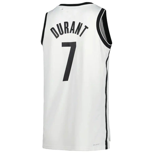 B.Nets #7 Kevin Durant Unisex 2022-23 Swingman Jersey White Association Edition Stitched American Basketball Jersey