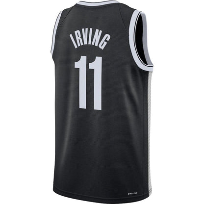 B.Nets #11 Kyrie Irving 2021-22 Diamond Swingman Jersey Icon Edition Black Stitched American Basketball Jersey