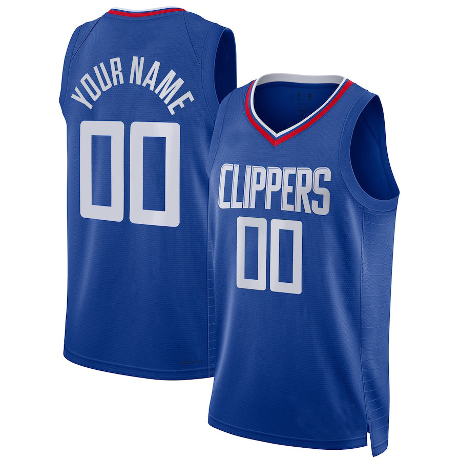 Custom LA.Clippers Unisex 2022-23 Swingman Royal Icon Edition Stitched Basketball Jersey