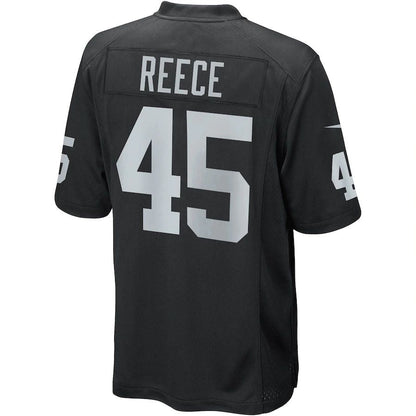 LV. Raiders #45 Marcel Reece Black Game Jersey Stitched American Football Jerseys