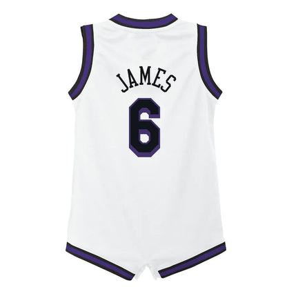 LA.Lakers #6 LeBron James Infant 2022-23 Replica Jersey City Edition White Stitched American Basketball Jersey