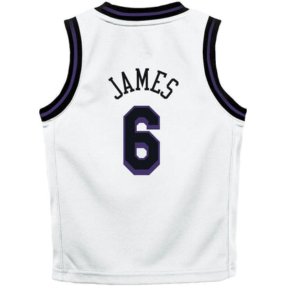 LA.Lakers #6 LeBron James Toddler 2022-23 Replica Jersey City Edition White Stitched American Basketball Jersey