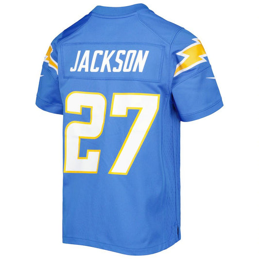 LA.Chargers #27 Powder Blue Game Jersey Stitched American Football Jerseys