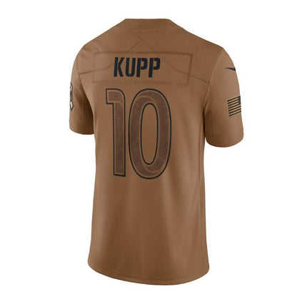 LA.Rams #10 Cooper Kupp Brown 2023 Salute To Service Limited Jersey Stitched American Football Jerseys