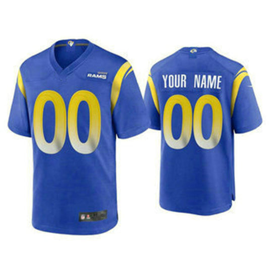 Custom LA.Rams Royal Limited Jersey American Stitched Jersey Football Jerseys