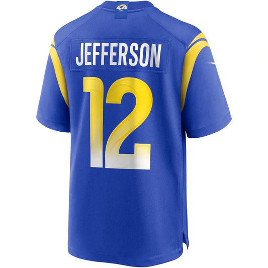 LA.Rams #12 Van Jefferson Royal Player Game Jersey Stitched American Football Jerseys