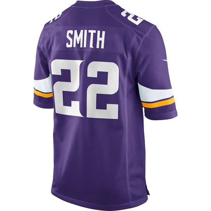 MN.Vikings #22 Harrison Smith Purple Game Jersey Stitched American Football Jerseys