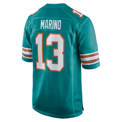 M.Dolphins #13 Dan Marino Aqua Retired Player Jersey Stitched American Football Jerseys