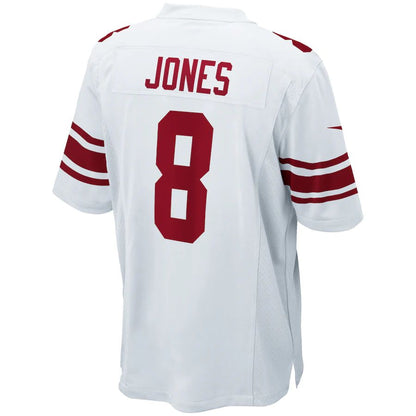 NY.Giants #8 Daniel Jones White Game Jersey Stitched American Football Jerseys