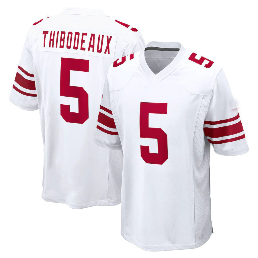 NY.Giants #5 Kayvon Thibodeaux White 2022 Draft First Round Pick Game Jersey Stitched American Football Jerseys