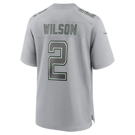 NY.Jets #2 Zach Wilson  Gray Atmosphere Fashion Game Jersey Stitched American Football Jerseys