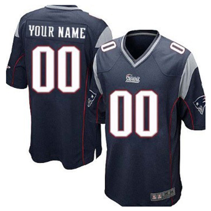 Custom NE.Patriots Blue Limited Jersey Stitched American Football Jerseys