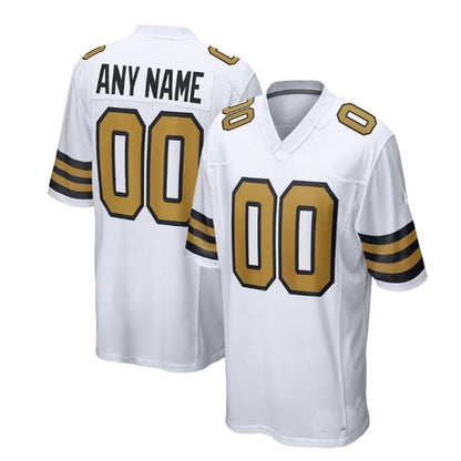 Custom NO.Saints White Alternate Game Jersey American Stitched Jersey Football Jerseys