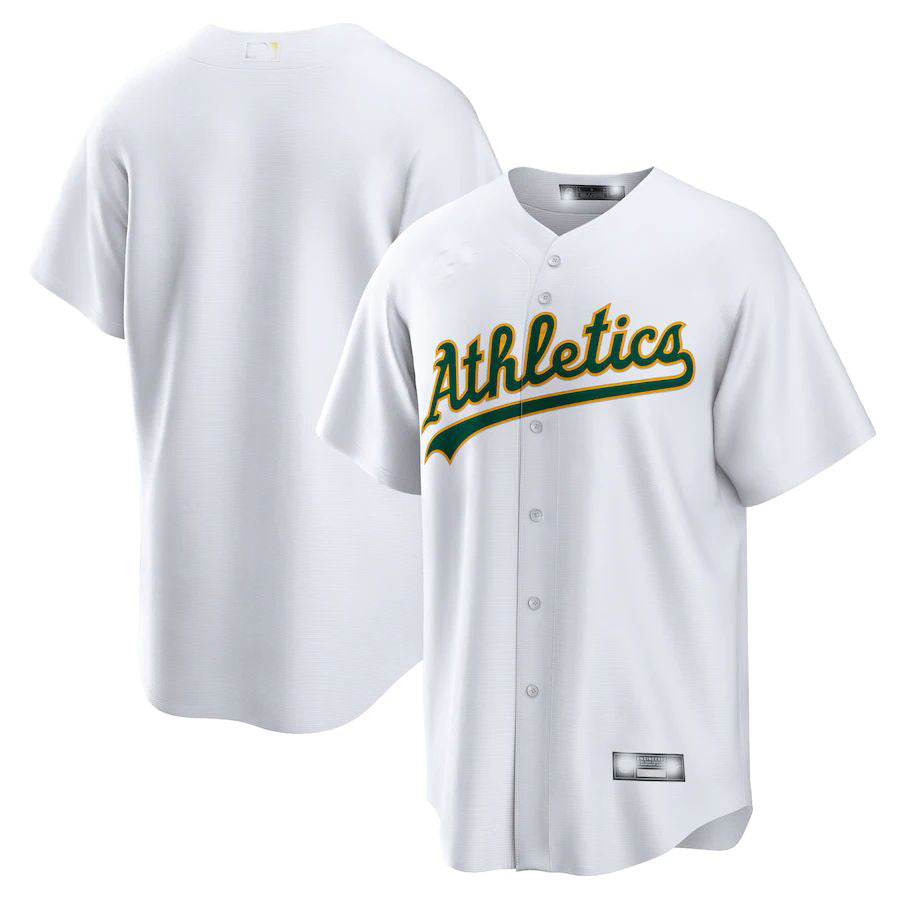 Oakland Athletics White Home Replica Team Jersey Baseball Jerseys