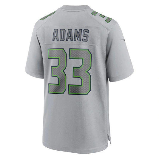 S.Seahawks #33 Jamal Adams Gray Atmosphere Fashion Game Jersey Stitched American Football Jerseys