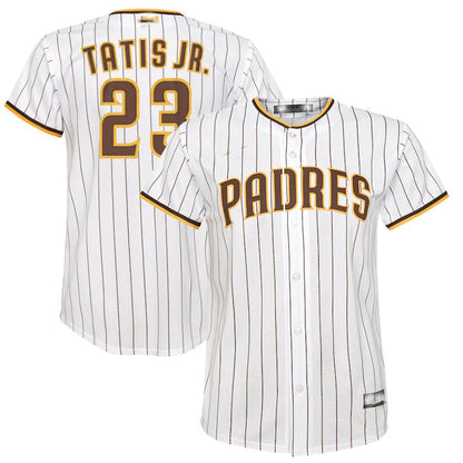 San Diego Padres #23 Fernando Tatis Jr. White Home Replica Player Jersey Baseball Jerseys