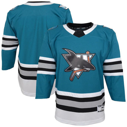 SJ.Sharks 30th Anniversary Premier Jersey Teal Stitched American Hockey Jerseys