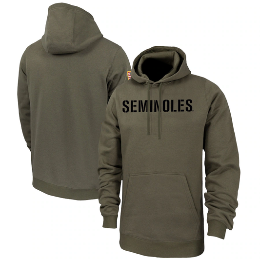 Seminoles 2024 Salute To Service Club Pullover Hoodie Cheap sale Birthday and Christmas gifts Stitched American Football Jerseys