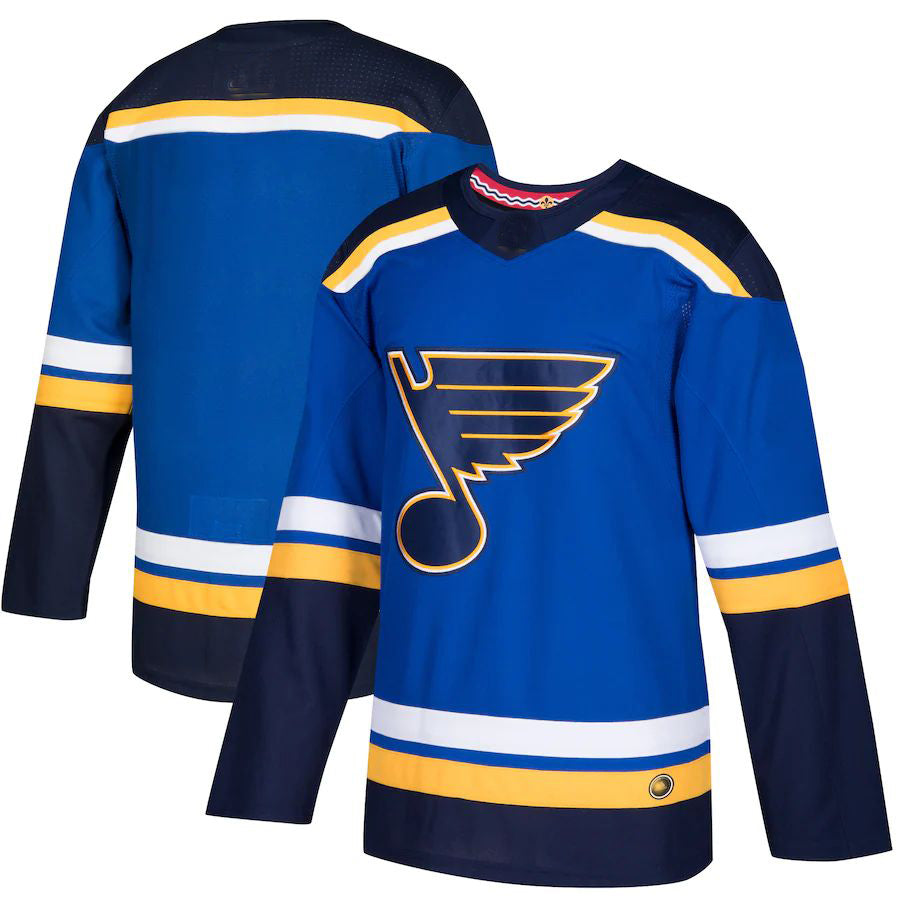 St.L.Blues  Home Authentic Blank Jersey Blue Stitched American Hockey Jerseys