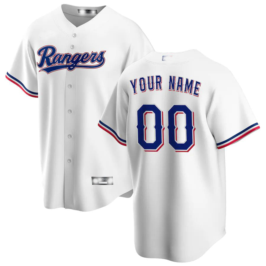 Baseball Jerseys Custom Texas Rangers White Home Replica Jersey