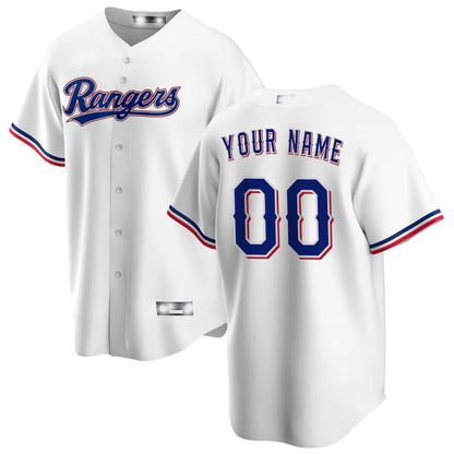 Baseball Jerseys Custom Texas Rangers White Home Replica Jersey