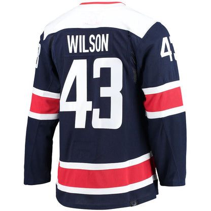 W.Capitals #43 Tom Wilson 2020-21 Alternate Primegreen Authentic Pro Player Jersey Navy Stitched American Hockey Jerseys