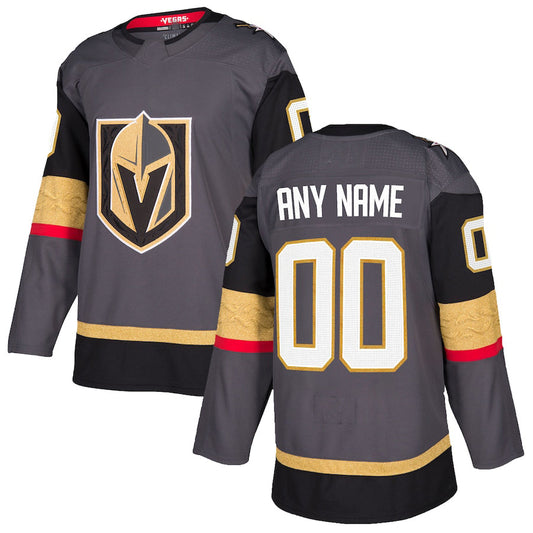 Custom V.Golden Knights Alternate Authentic  Jersey Gray Stitched American Hockey Jerseys