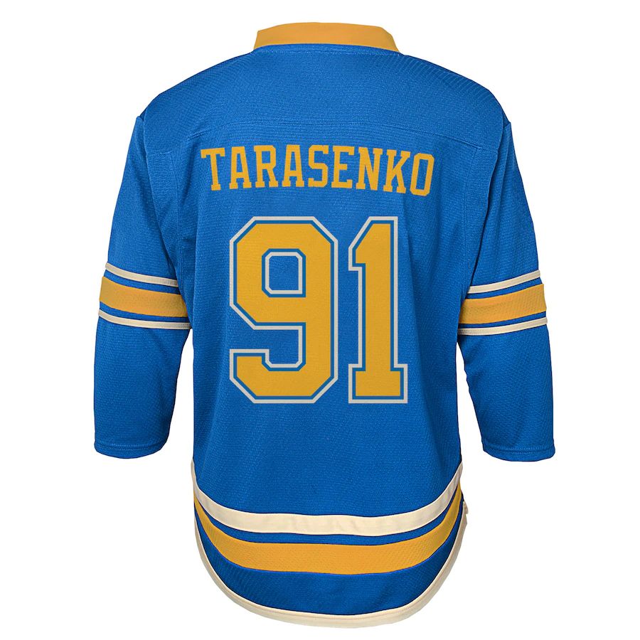 St.L.Blues #91 Vladimir Tarasenko Infant Retro 2019-20 Replica Player Jersey  Blue Stitched American Hockey Jerseys