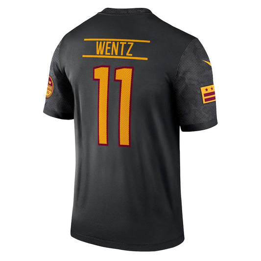 W.Commanders #11 Carson Wentz Black Alternate Legend Jersey Stitched American Football Jerseys