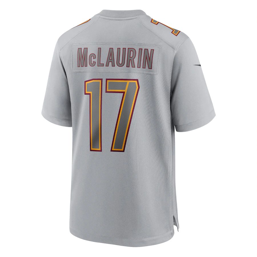 W.Commanders #17 Terry McLaurin Gray Atmosphere Fashion Game Jersey Stitched American Football Jerseys