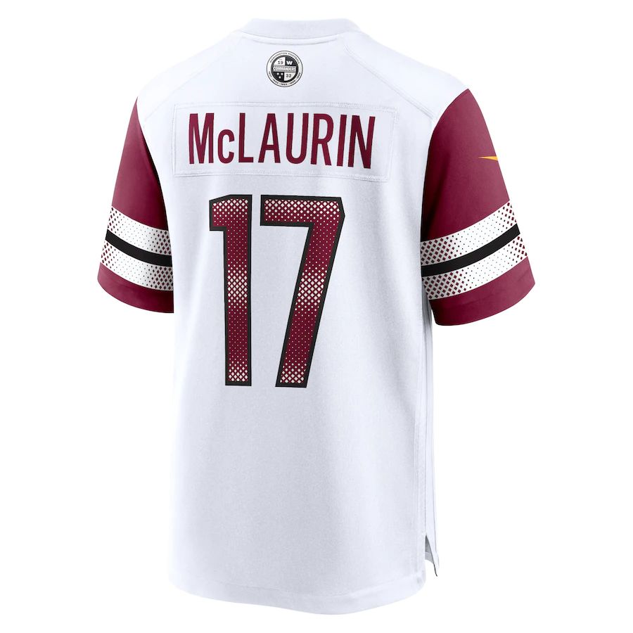 W.Commanders T#17 erry McLaurin White Game Jersey Stitched American Football Jerseys