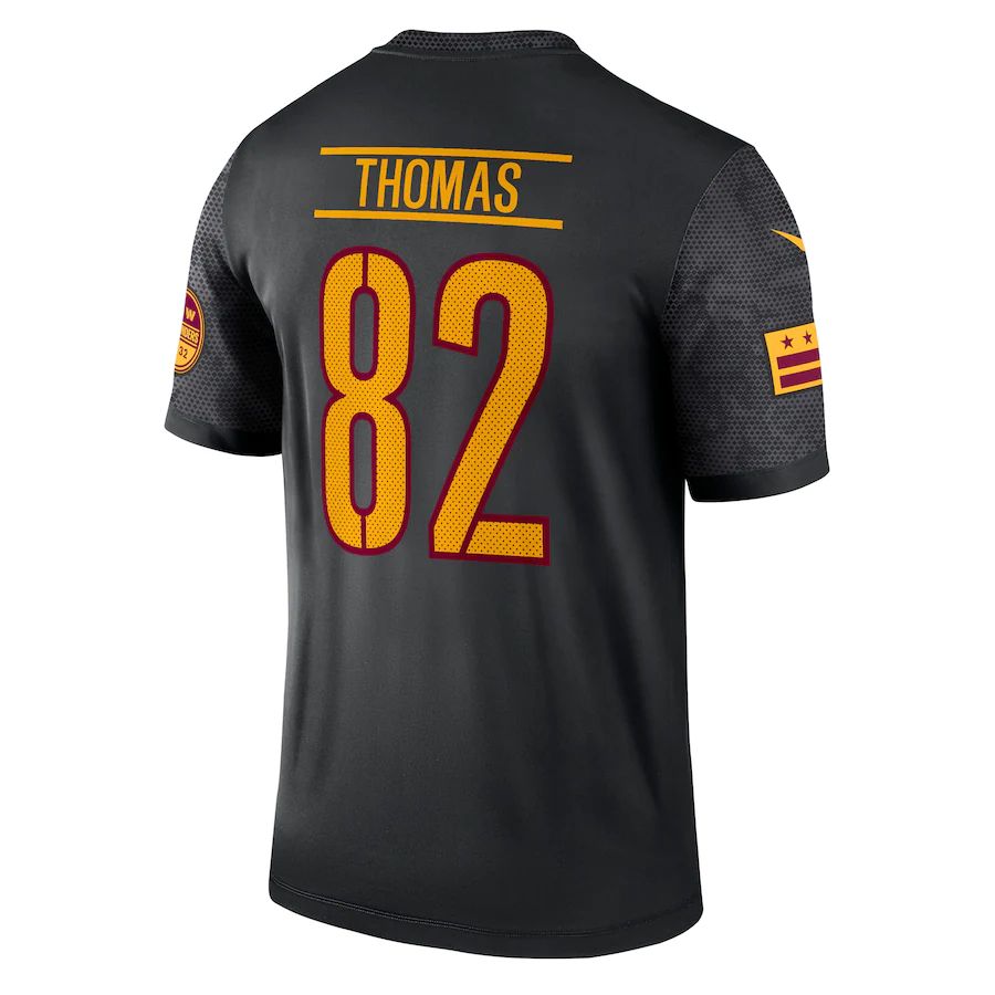 W.Commanders #82 Logan Thomas Black Alternate Legend Jersey Stitched American Football Jerseys