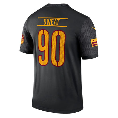 W.Commanders #90 Montez Sweat Black Alternate Legend Jersey Stitched American Football Jerseys