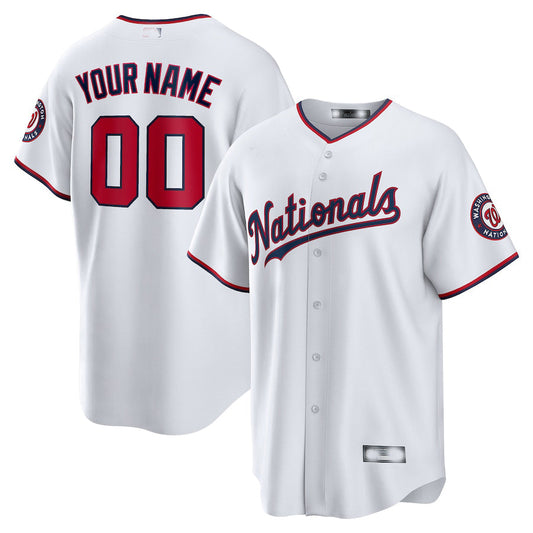 Baseball Jerseys Custom Washington Nationals White Replica Custom Jersey