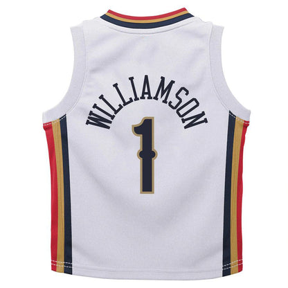 NO.Pelicans #1 Zion Williamson Infant 2021-22 City Edition Replica Jersey  City Edition White Stitched American Basketball Jersey